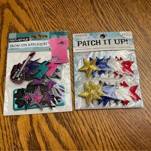 Horizon Group USA Star Iron-On Patches - Gold, Blue, Red, White